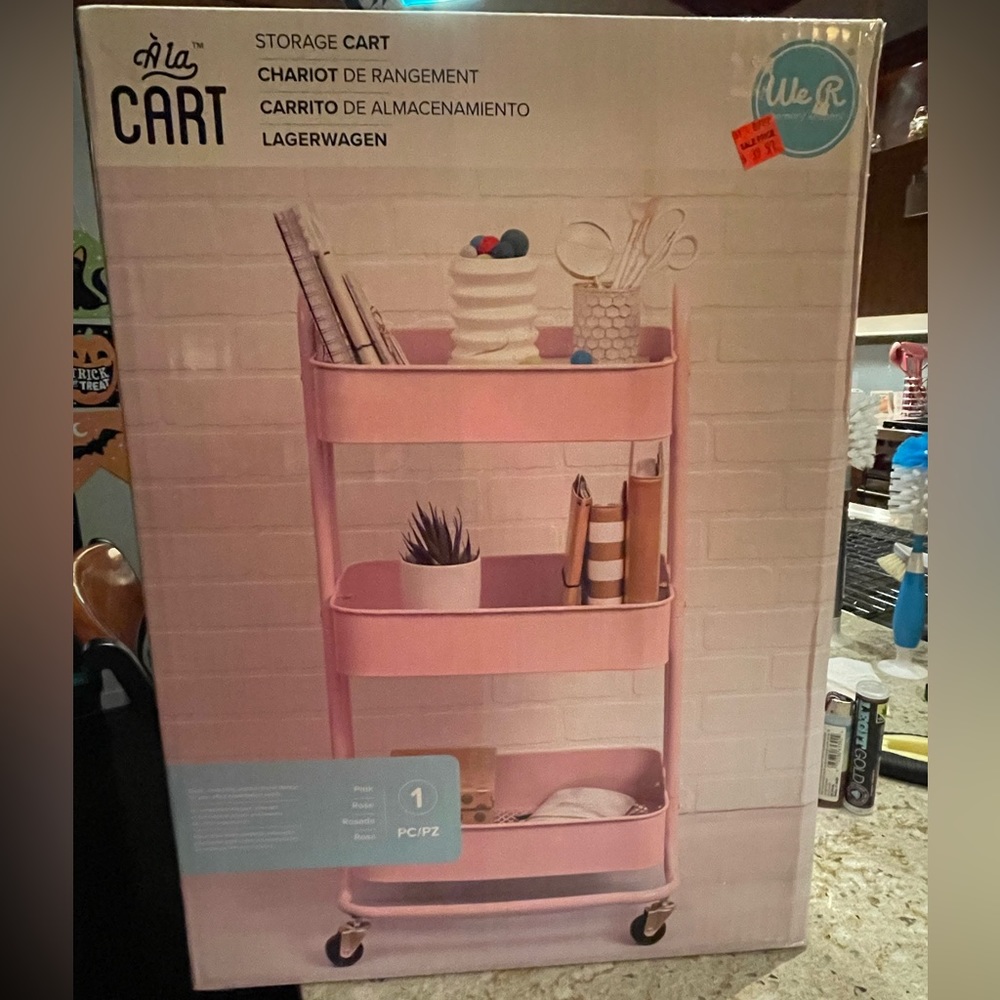 Rolling craft cart. Brand new never opened
